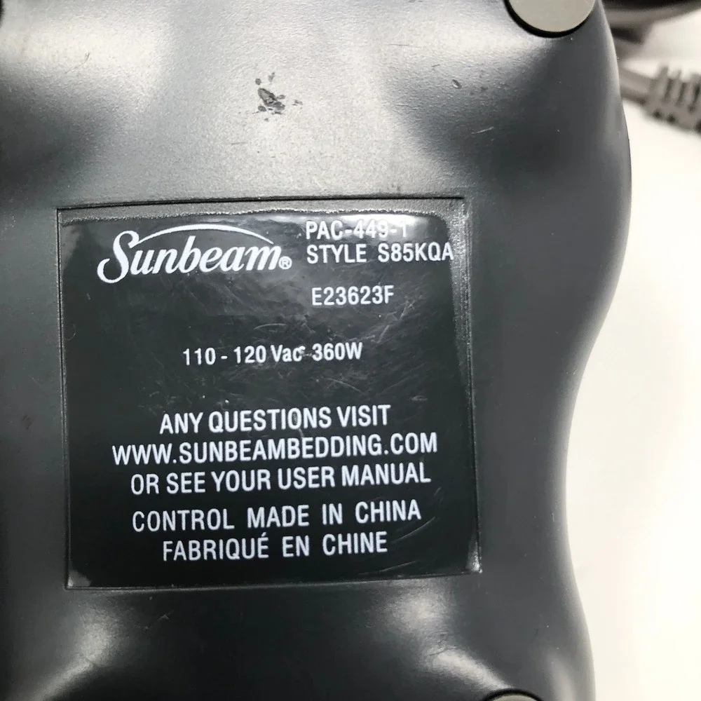Sunbeam PAC-449-1 S85KQA Dual Controllers 4-Pin 10 Heat Settings Tested